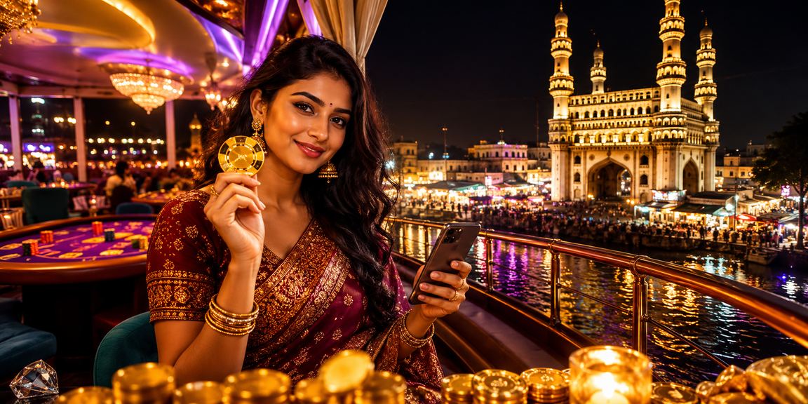 Mobile casino gaming in Hyderabad Charminar night market